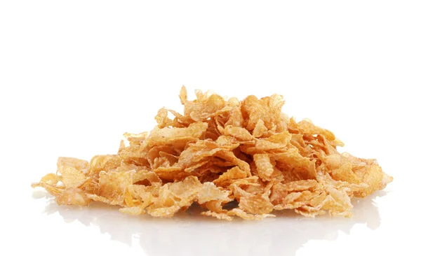 Tasty cornflakes isolated on white — Stock Photo, Image