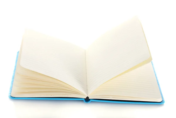 Belo caderno isolado em branco — Fotografia de Stock