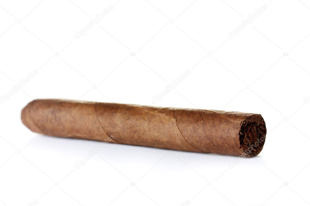 Cigar isolated on white