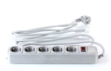 Surge protector isolated on white clipart