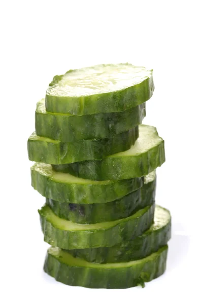 stock image Fresh cucumber isolated on white