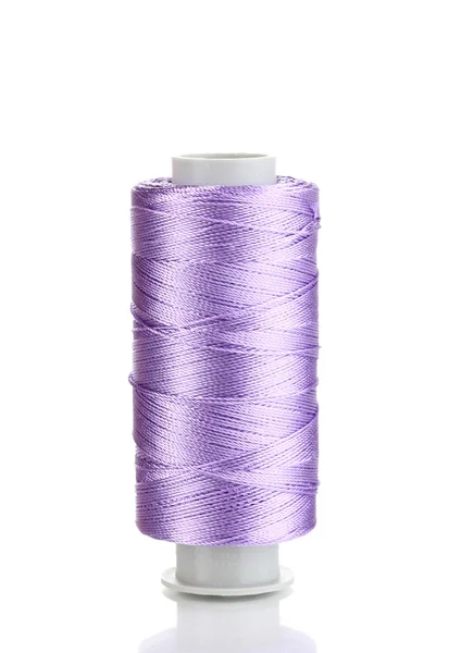 Fio de bobina violeta isolado no branco — Fotografia de Stock