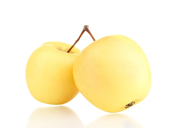 白で隔離される甘いリンゴ — ストック写真