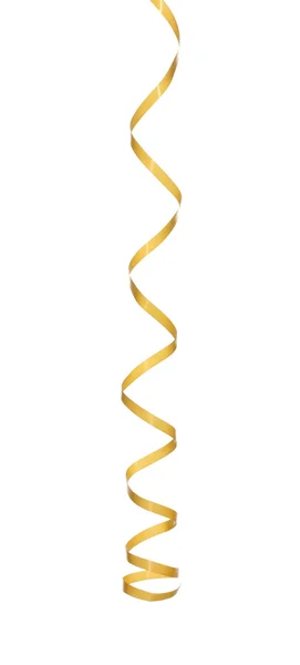 Hermosa serpentina amarilla aislada en blanco —  Fotos de Stock
