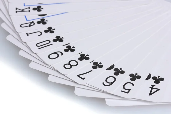 Cards isolated on white — Stock Photo, Image