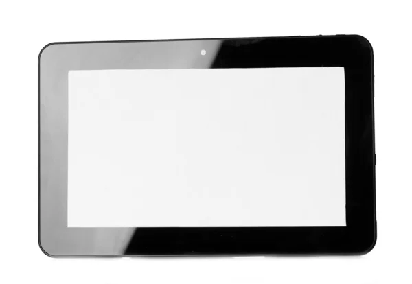 Beyaz izole tablet — Stok fotoğraf