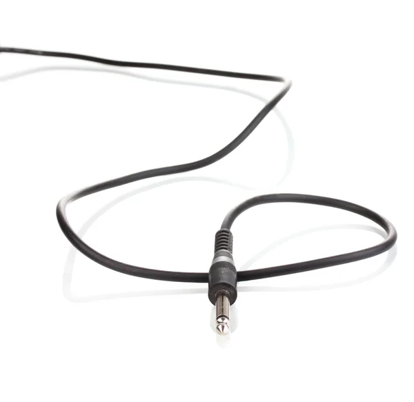 Cable de audio aislado en blanco — Foto de Stock