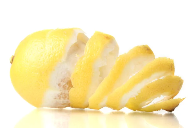 Ripe lemon isolated on white — Stock Photo, Image