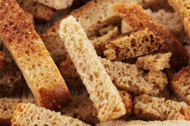 Appetizing rusks close-up clipart