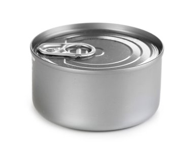 Tin can isolated on white clipart