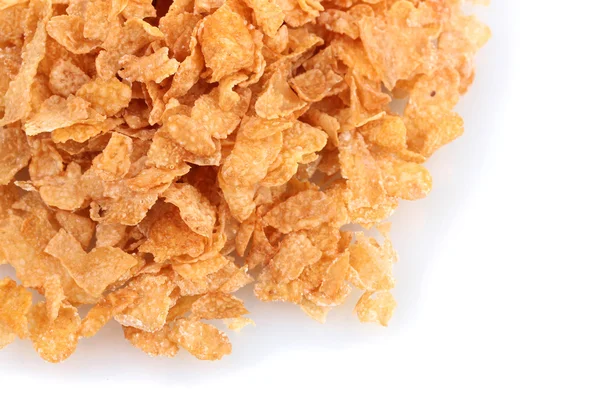 Smakelijke cornflakes geïsoleerd op wit — Stockfoto