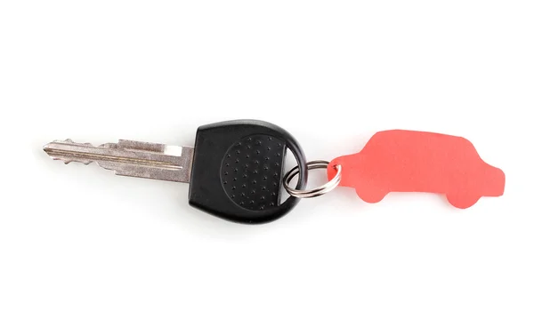 Автомобільний ключ з шармом ізольований на білому — стокове фото
