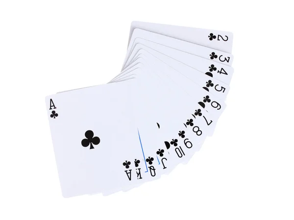 Cards isolated on white — Stock Photo, Image