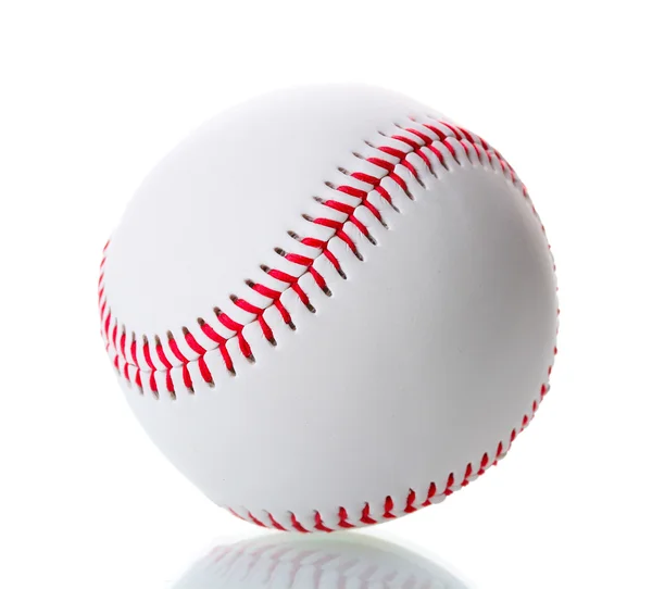 Baseballový míč izolované na bílém — Stock fotografie