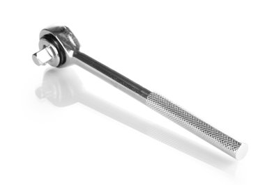 Socket wrench isolated on white