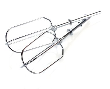 Mikser araçları üzerinde beyaz izole