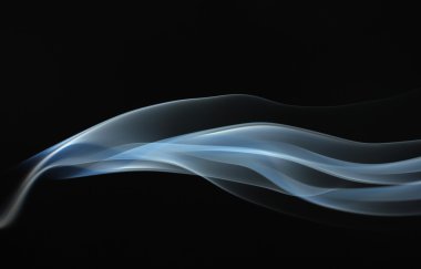 Abstract smoke on black background clipart