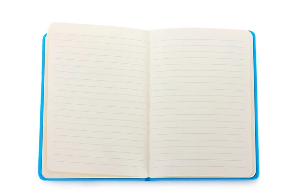 Schönes Notizbuch isoliert auf weiß — Stockfoto