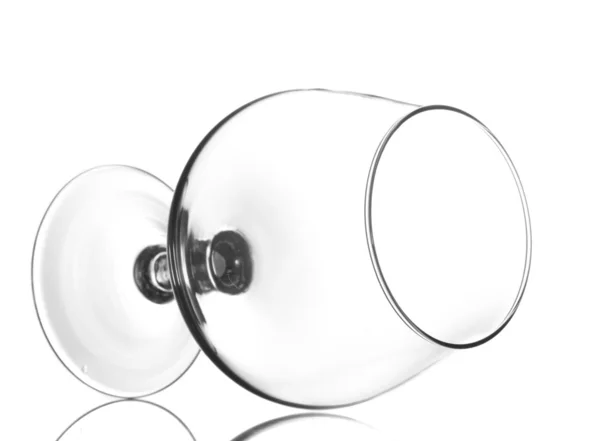 Пустые очки изолированы на белом — стоковое фото