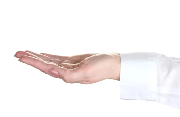 Жінка рука ізольована на білому — стокове фото