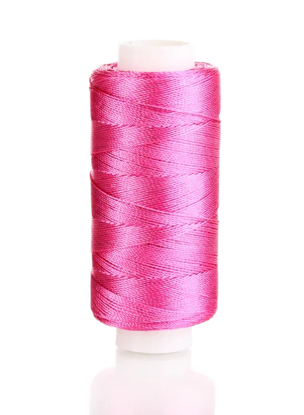 Rosca bobina rosa isolado no branco — Fotografia de Stock