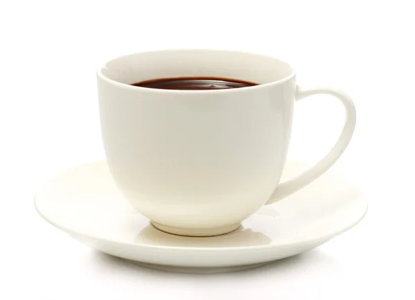 Tasse Kaffee isoliert auf weiß — Stockfoto