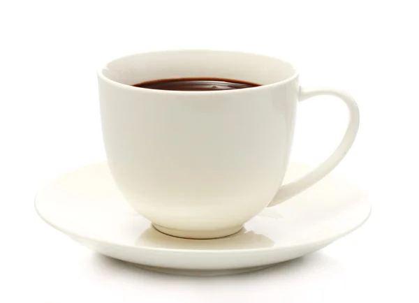 Kopje koffie geïsoleerd op wit — Stockfoto