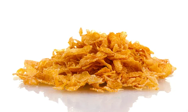 Leckere Cornflakes isoliert auf weiß — Stockfoto
