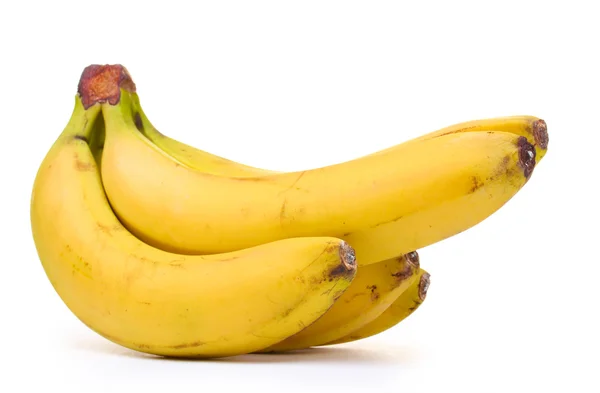 Група бананів ізольовані на білому — стокове фото