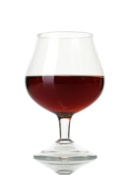 Bicchiere di brandy isolato su bianco — Foto Stock