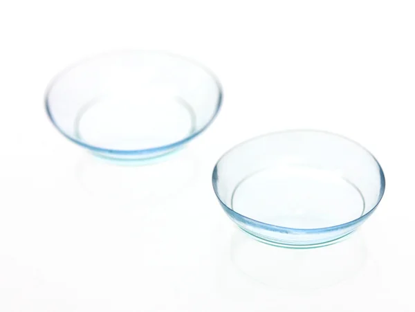 Contact lens isolated on white — Stock Photo, Image
