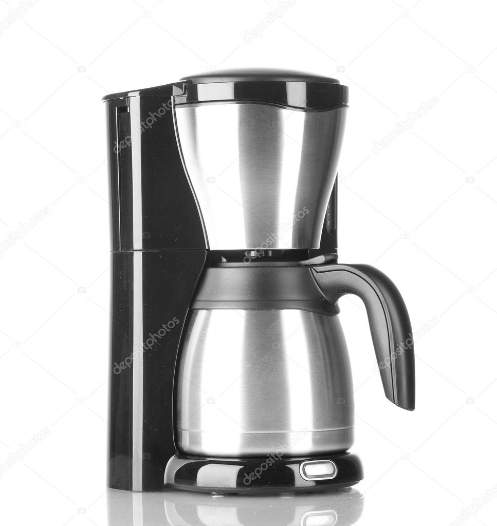 Coffee maker isolated on white