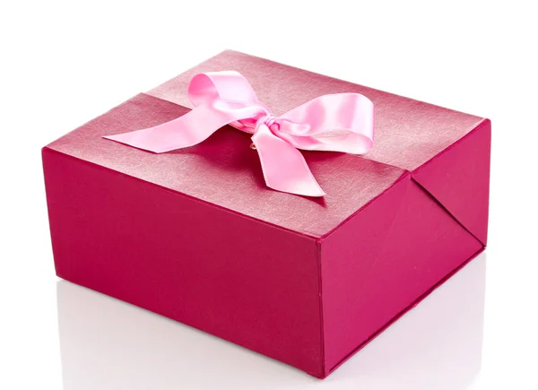 Caja de regalo aislada en blanco — Foto de Stock