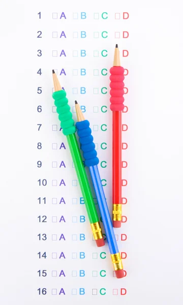 A, B, C, D primo piano — Foto Stock
