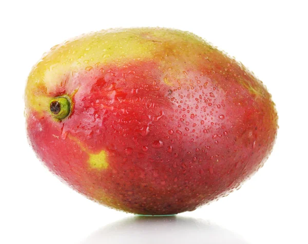 Rijpe zoete mango geïsoleerd op wit — Stockfoto