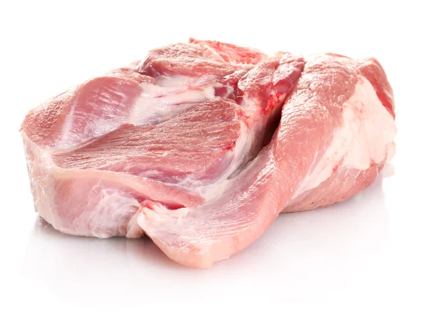 Carne crudă izolată pe alb — Fotografie, imagine de stoc