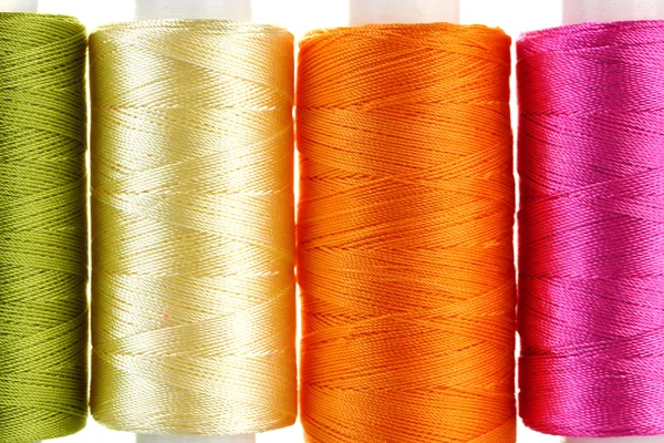 Bright bobbin thread close up — Stock Photo, Image