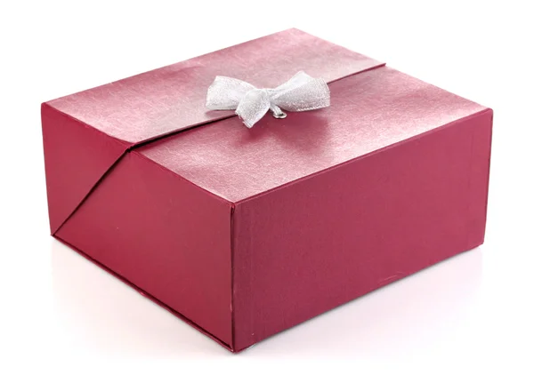 Caja de regalo aislada en blanco — Foto de Stock
