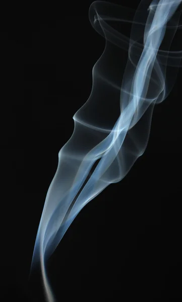 黑色背景下的烟雾 — 图库照片