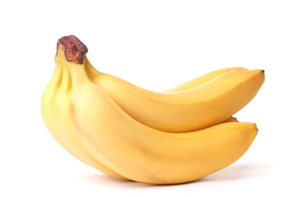 Mazzo di banane isolate su bianco — Foto Stock