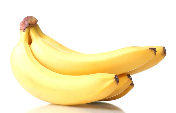 Bunch av bananer isolerad på vitt — Stockfoto