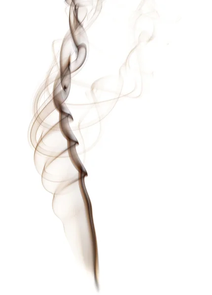 Fumo abstrato isolado sobre branco — Fotografia de Stock