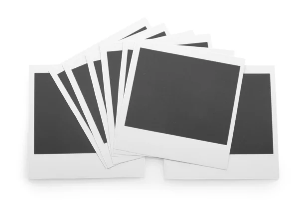 Beyaz izole fotoğraf kağıtları — Stok fotoğraf
