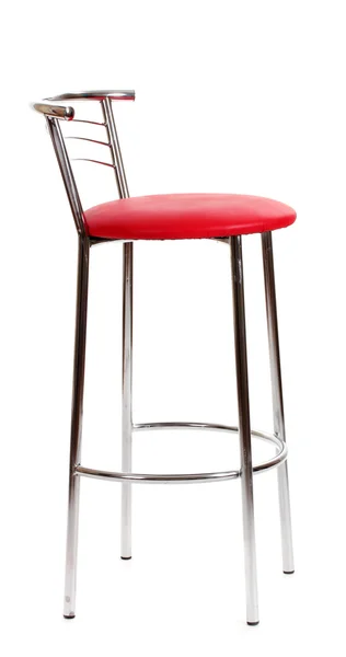 Red bar chair isolated on white — Stock Photo, Image