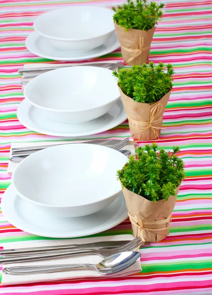 Elegante ajuste de mesa de vacaciones —  Fotos de Stock