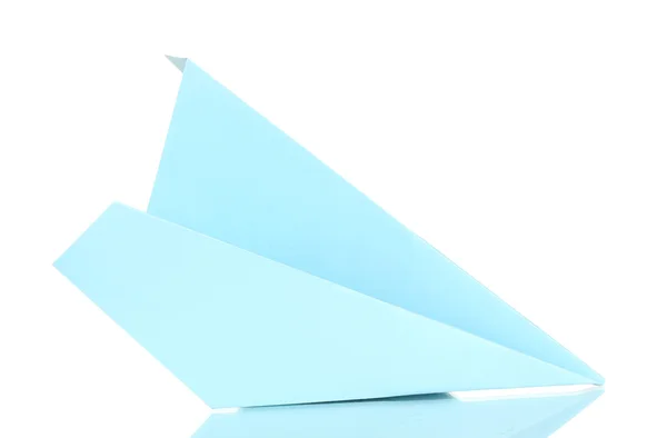 Origami aereo di carta isolato su bianco — Foto Stock