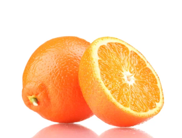 Smaczne mandarynka na białym tle — Zdjęcie stockowe