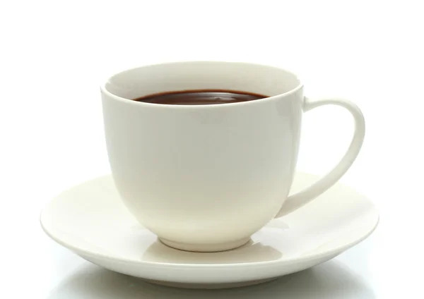 Filiżanka kawy izolowana na białym — Zdjęcie stockowe