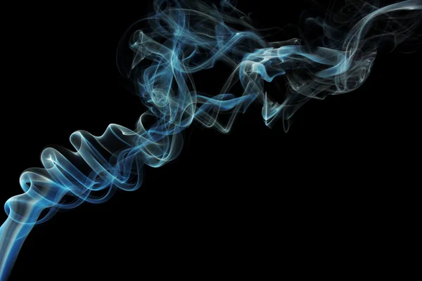 Abstraktní kouř na černém pozadí — Stock fotografie