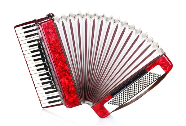 stock image Retro accordion isolated on white